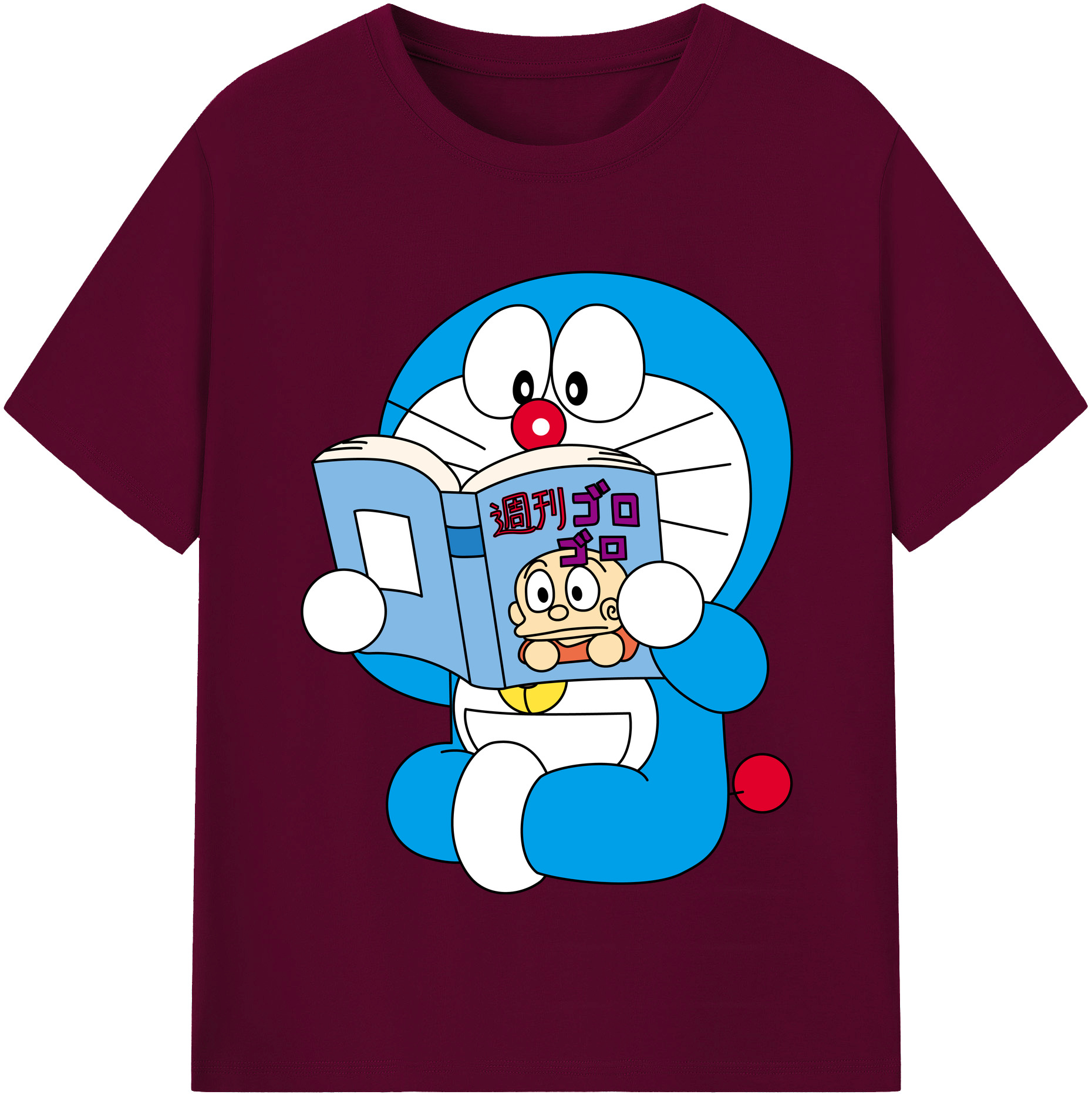 （画像用） ドラえもん Doraemon レディースカジュアルプリントTシャツ（綿100％）